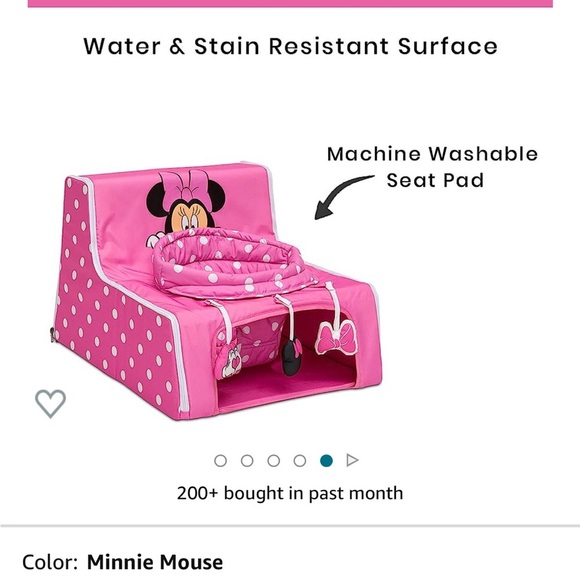 Minnie Mouse Foldable Portable Infant Sit n Play Seat- Sit me up portable chair - Picture 1 of 6